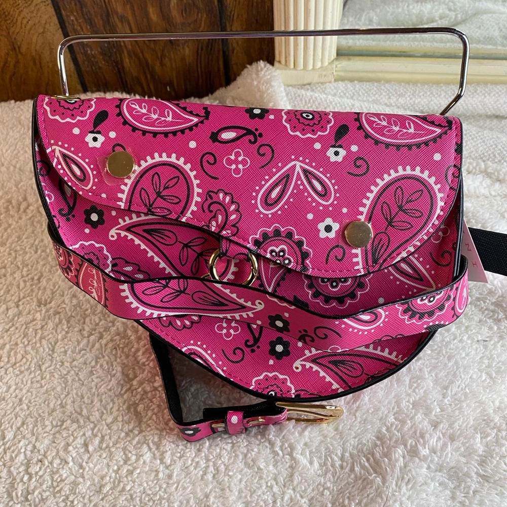 Pink Paisley Women's Bag - Picture 2 of 16